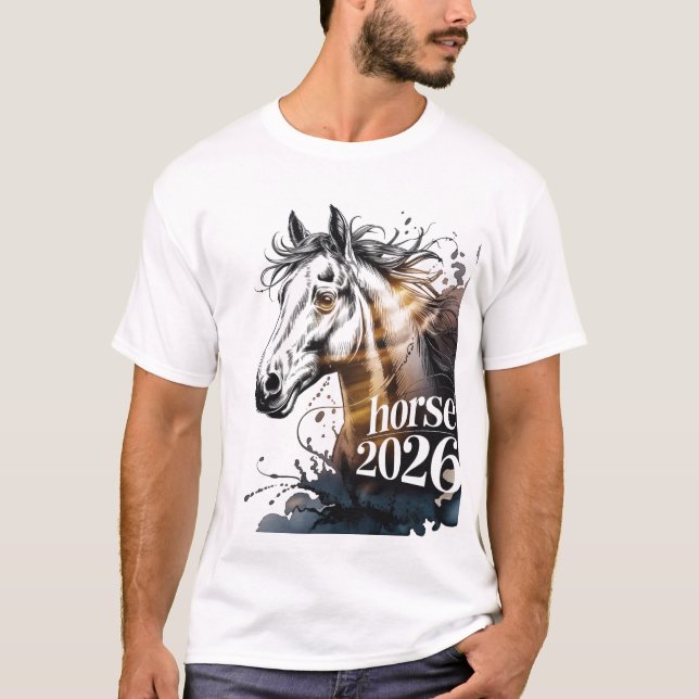 T-shirt Année du Cheval 2026 (Devant)