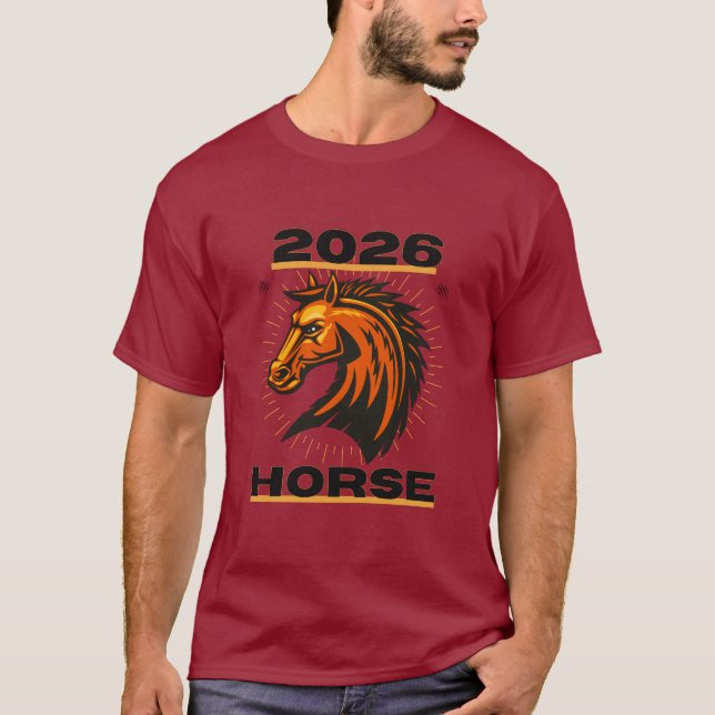 T-shirt Année du cheval 2026 (Devant)