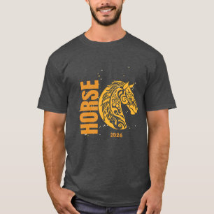 T-shirt Année du Cheval 2026 jaune