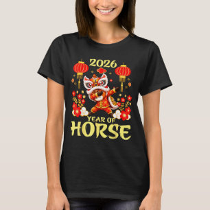 T-shirt Année du cheval Bonne année lunaire 2026 Chinois