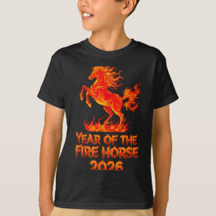 T-shirt Année du cheval de feu, Nouvel An lunaire du zodia