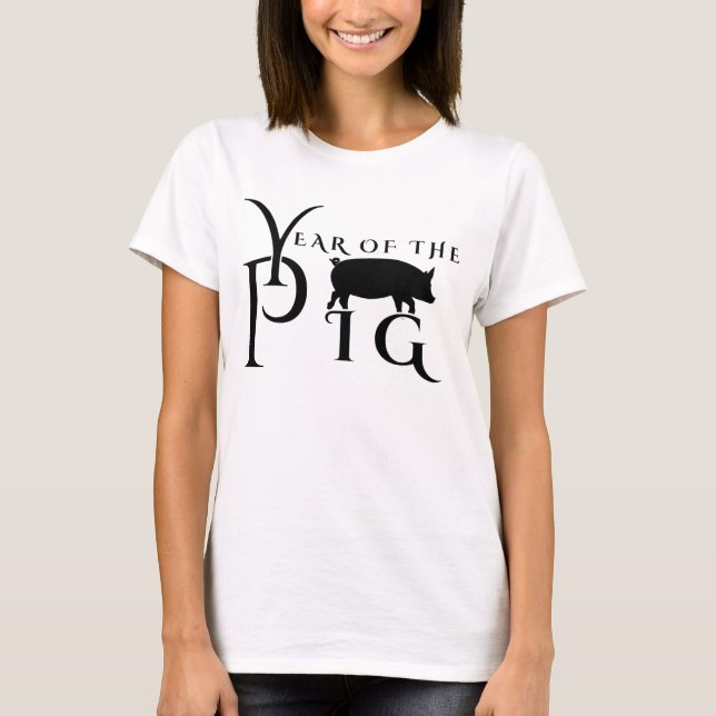 T-shirt Année du cochon (Devant)