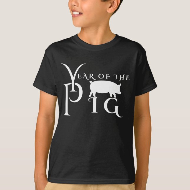 T-shirt Année du cochon (Devant)