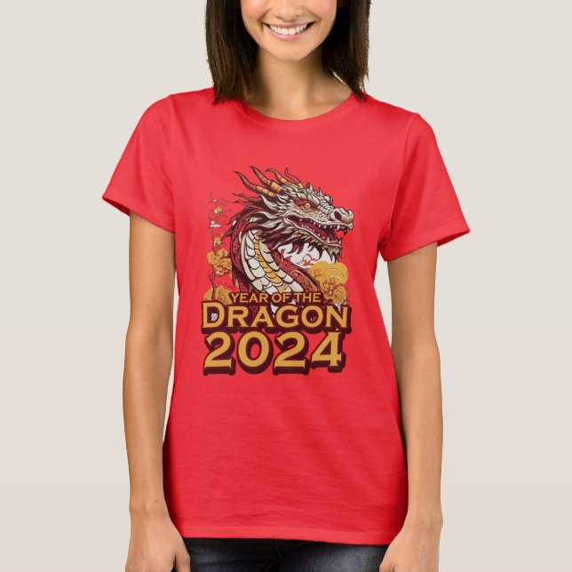 T-shirt Année du dragon 2024 Chemise, Année du dragon (Devant)