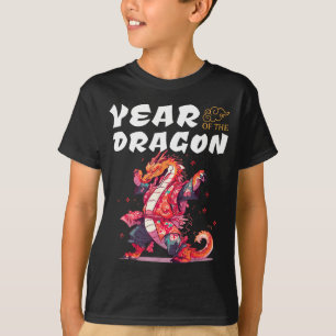 T-shirt Année du Dragon Drôles de Dragons Signe du zodiaqu