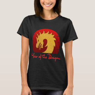 T-SHIRT ANNÉE DU DRAGON OR ROUGE