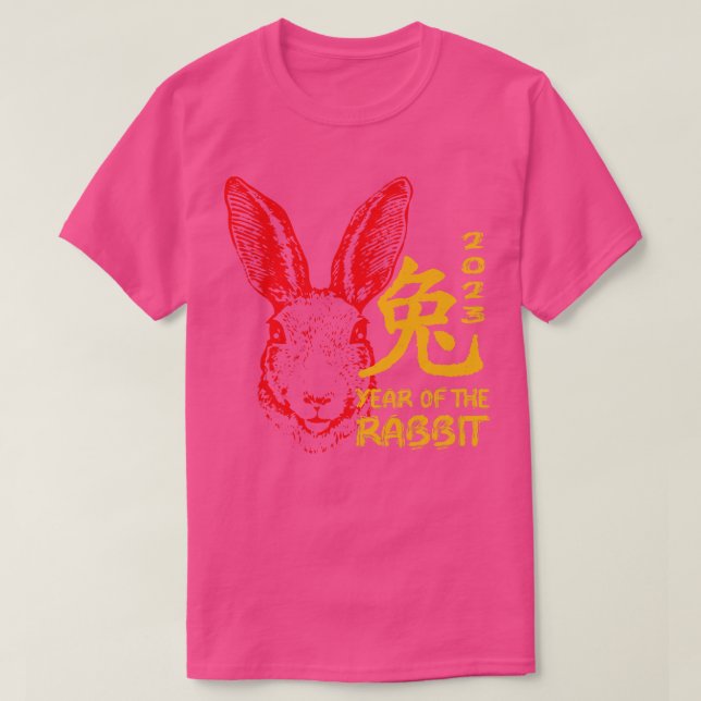 T-shirt Année Du Lapin 2023 (Design devant)