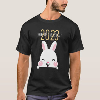 T-shirt Année Du Lapin 2023 Chinois Zodiac Lunar New Y