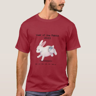 T-shirt Année du Lapin 2023 Drôle d'animal du zodiaque