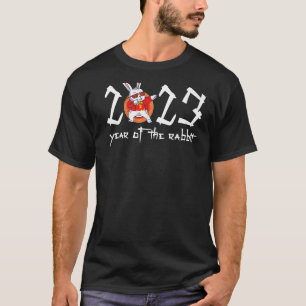 T-shirt année du lapin 2023 Rabbit chinois Zodiac Luna