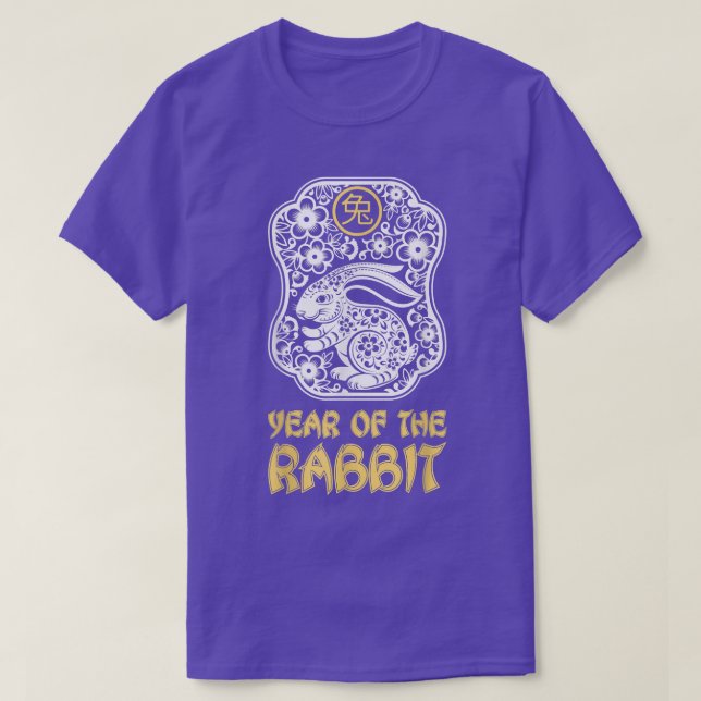 T-shirt Année du lapin 2023, Zodiac Tiger Chinese Zodi (Design devant)