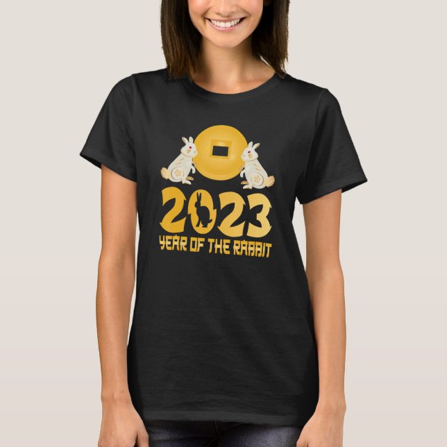 T-shirt Année Du Lapin Bonne Année Chinoise 2023 (Devant)