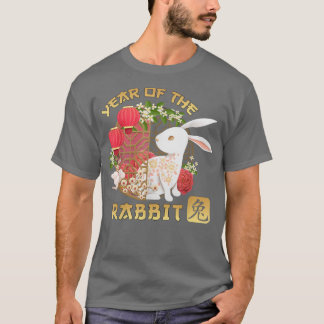 T-shirt Année du lapin Joyeux Lunaire Nouvel An 2023 T-Shi