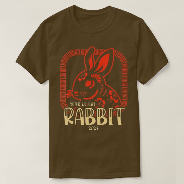 T-shirt Année Du Lapin Nouvel An Chinois 2023 13 (Design devant)
