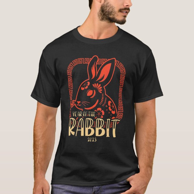 T-shirt Année Du Lapin Nouvel An Chinois 2023 2 (Devant)