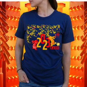 T-shirt Année du lapin Sakura Gong Xi Fa Cai