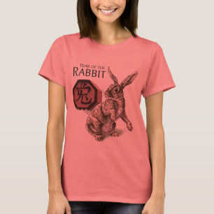 T-shirt Année du lapin Zodiac chinois Art