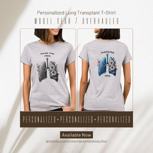 T-shirt Année du modèle/T-shirt de transplantation pulmona (Créateur téléchargé)