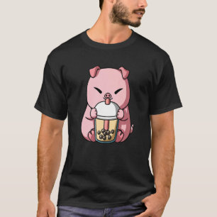 T-shirt Année du porc chinois Nouvel an Boba Tea Bubble T