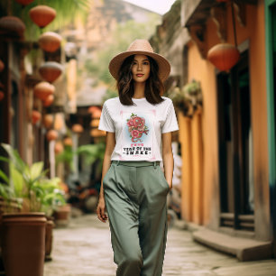 T-shirt Année Du Serpent 2025 Art 蛇 Japonais 年