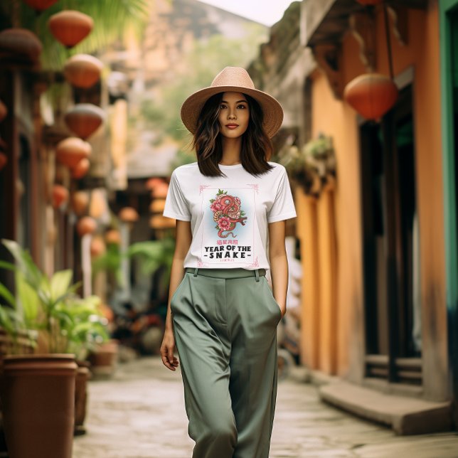 T-shirt Année Du Serpent 2025 Art 蛇 Japonais 年 (Créateur téléchargé)