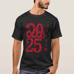 T-shirt Année du Serpent 2025 avec grands nombres