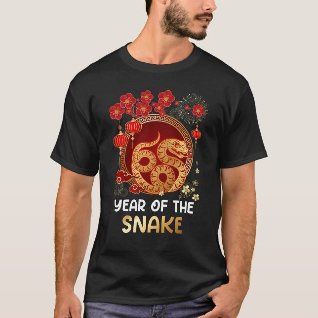 T-shirt Année Du Serpent 2025 Nouvel An Lunaire Nouvel An  (Devant)