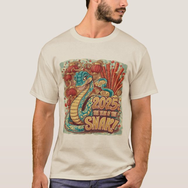 T-shirt Année Du Serpent 2025 Nouvel An Lunaire Nouvel An  (Devant)