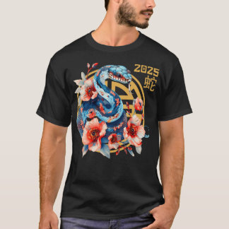T-shirt Année Du Serpent 2025 Zodiac Joyeux Nouvel An Chin
