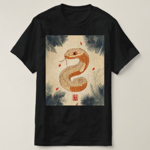 T-shirt Année du serpent Majestic Cobra Double Bonheur