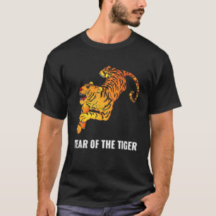 T-shirt Année Du Signe Zodiaque Chinois Du Tigre