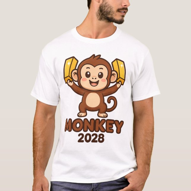 T-shirt Année du Singe 2028 (Devant)