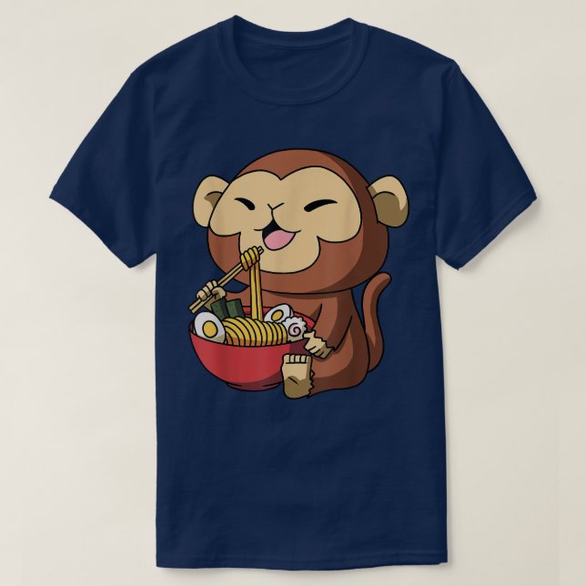 T-shirt Année du singe chinois Nouvel An japonais Ramen (Design devant)