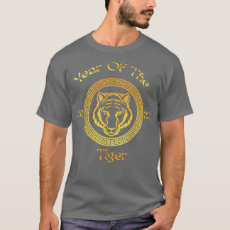 T-shirt Année du Tigre 2022, Circular Asian Chinese New