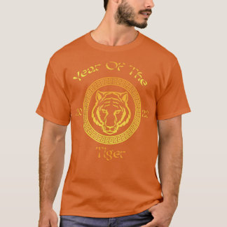 T-shirt Année du Tigre 2022, Circular Asian Chinese New