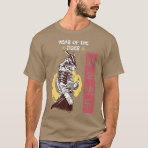 T-shirt Année du tigre chinois Zodiac Lunar Samurai Tig
