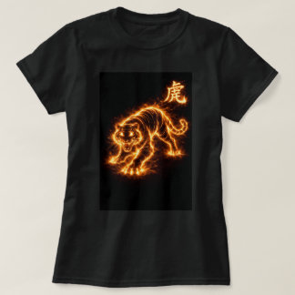 T-shirt Année du Tigre du Zodiaque Chinois Fu 0046443