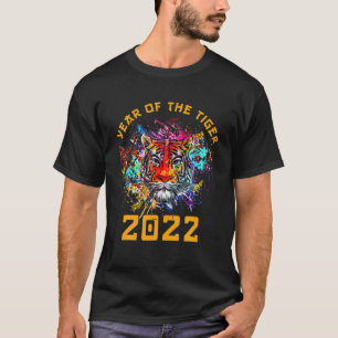 T-shirt Année Du Tigre Horoscope Art Joyeux Chinois Nouvea