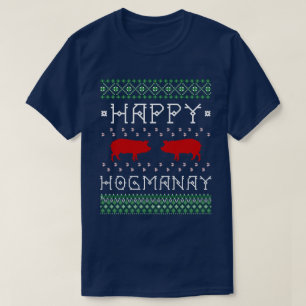 T-shirt Année écossaise laide drôle "de Hogmanay heureux"