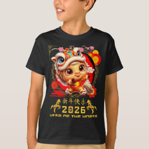 T-shirt Année Enfants Cheval Lunaire Chinois