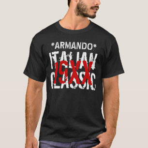 T-shirt Année ITALIENNE CLASSIQUE Anniversaire Nom person