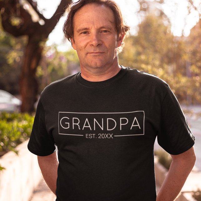 T-shirt Année personnalisée Grandpa Est (Créateur téléchargé)