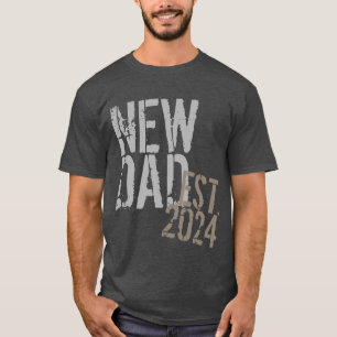 T-shirt Année personnalisée Nouveau papa Grunge Fête des p