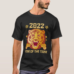 T-shirt Année Zodiaque Chinoise Du Tigre 2022 Joyeux Nouve