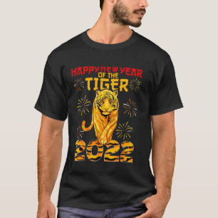T-shirt Année Zodiaque Chinoise Du Tigre Animal Signé Luna