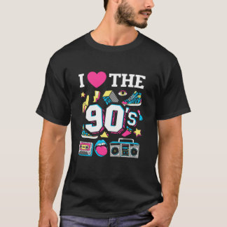T-shirt Années 90 I Heart the Nineties