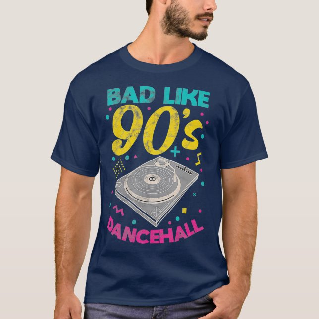 T-shirt Années 90 Mauvais Comme les années 90 Dancehall Ja (Devant)