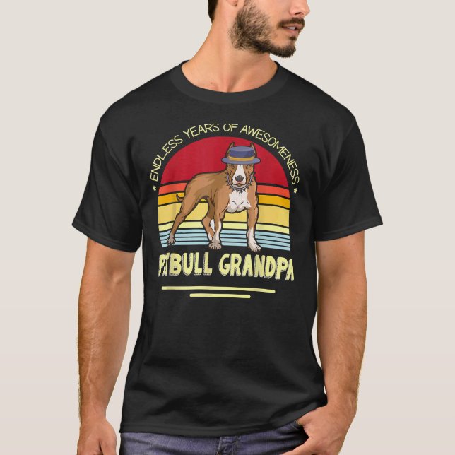 T-shirt Années Interminables De Compréhension Pitbull Chie (Devant)