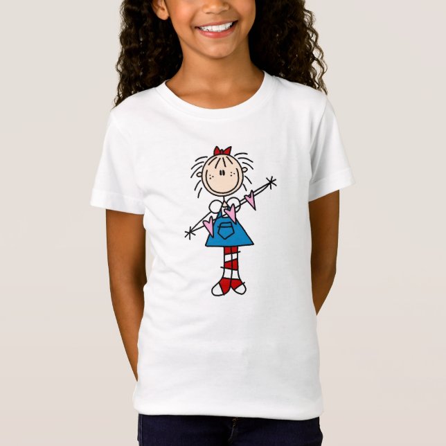 T-Shirt Annie avec la chemise de coeurs (Devant)