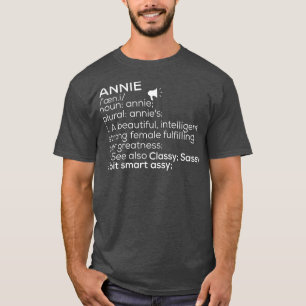 T-shirt Annie Nom Annie Définition Annie Nom Femme Anni
